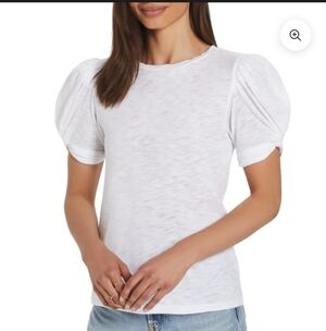 Goldie Mutton Knot Sleeve Tee White Size S